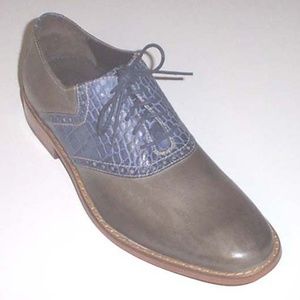 COLE HAAN Men's AIR NIKE gray/blue Colton oxford 8